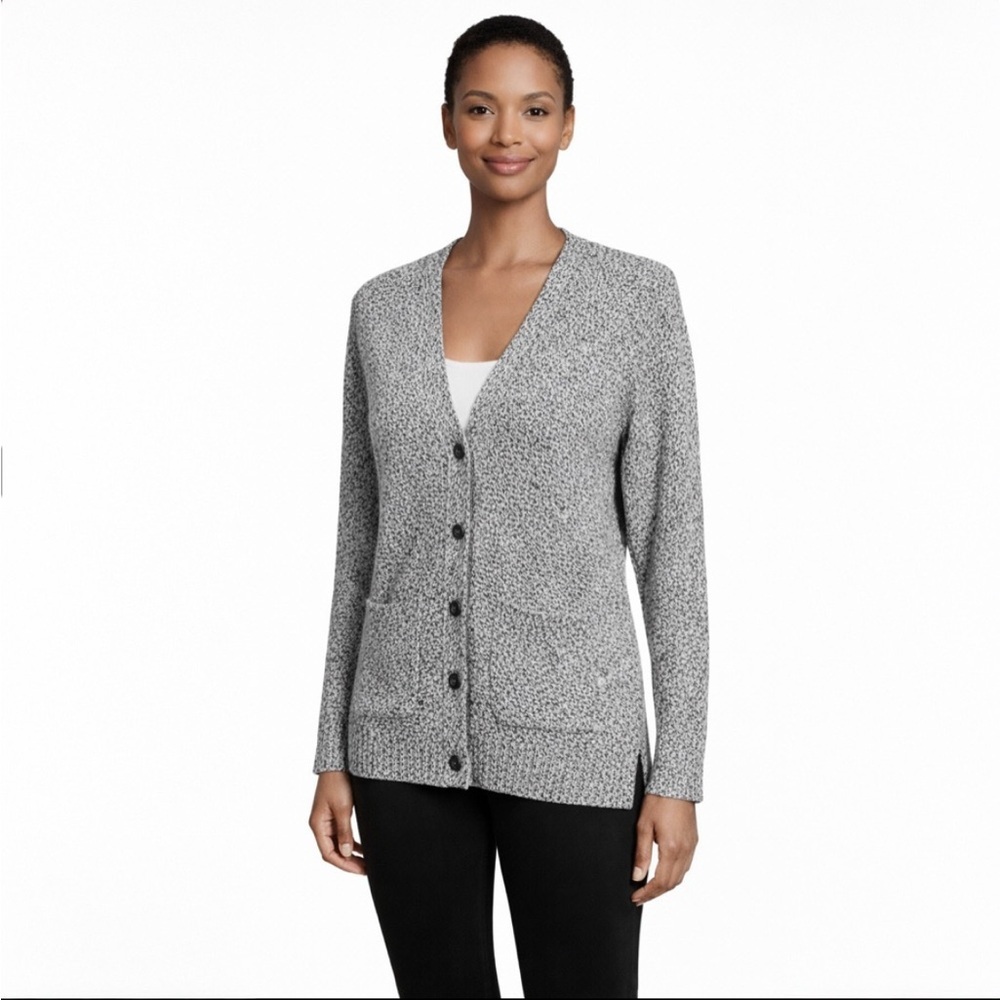 Madewell Womens Marled Gray Cotton Blend‎ Cardigan XS Granola Girl Cozy Casual